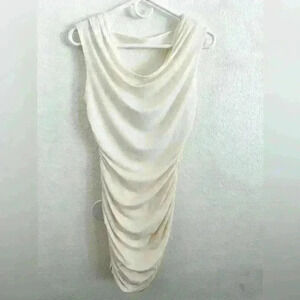 Sweet Storm Sparkly Glittery Side Ruched Bodycon Mini Dress Size Large